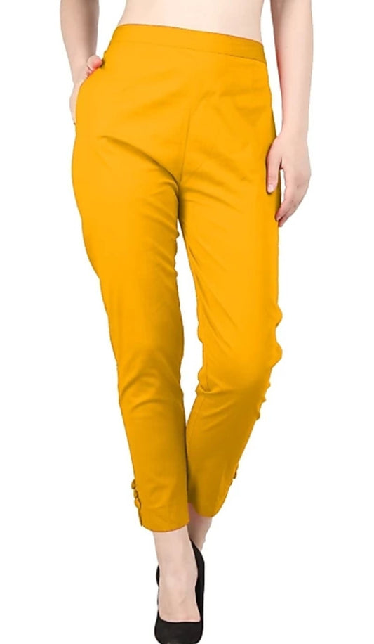 Ladies Trouser Yellow